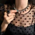 Colar de Corrente com Pedrarias Pretas e Strass Cristal - comprar online