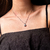 Colar Ponto de Luz Prateado Strass Black Diamond na internet