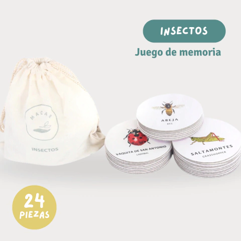 Memo Insectos Juego de Memoria