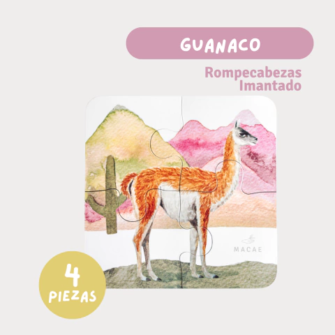 Rompecabezas imantado Guanaco. - comprar online