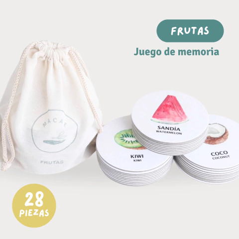Memot Frutas Juego de Memoria