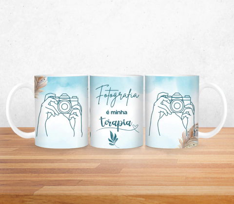 Caneca fotografia é minha terapia