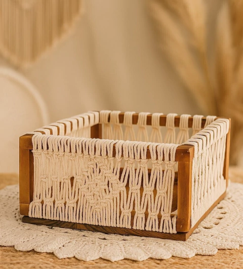 Cestinho macramê - comprar online