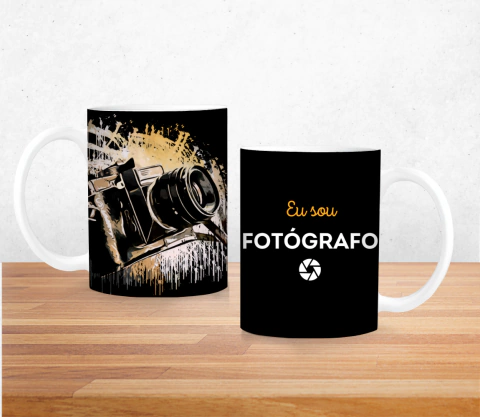 Caneca eu sou fotógrafo (a)