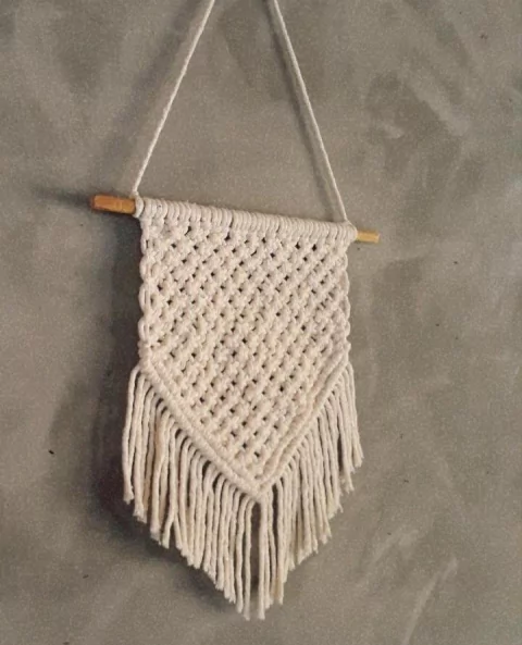 Mini painel macramê