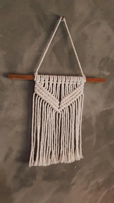 Mini painel macramê