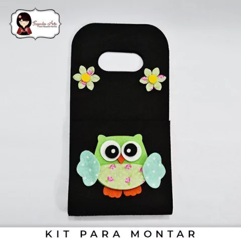 Porta Carregador de Celular Coruja