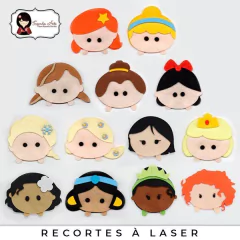 Tsum Tsum Linha Princesas (13 Personagens)