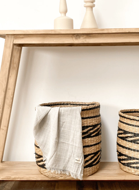 Manta & Pie de cama Maia Gris Perla