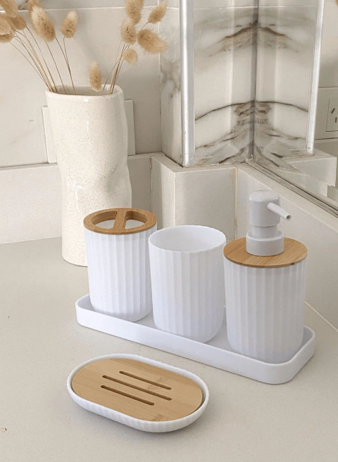 Set de baño Paime Blanco