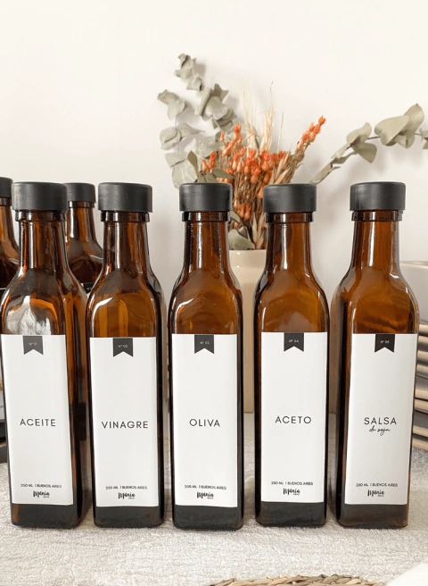 Set Completo Botellas Condimentera Kitchen