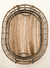 Bandeja Sidney de hierro y madera