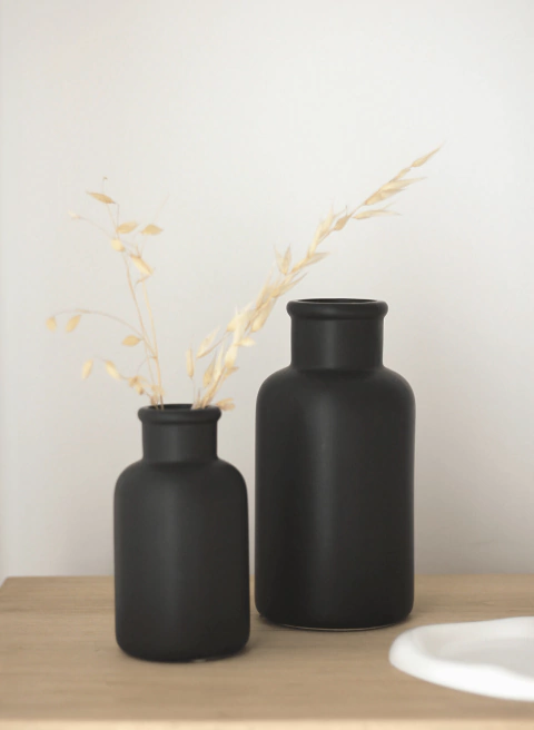 Jarrón York Negro