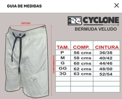 Bermuda Cyclone Veludo Chumbo Original 020515181 - loja online