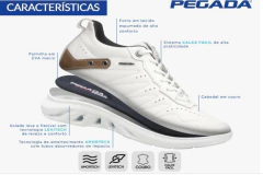 Sapatênis Pegada Branco 110801-01 na internet