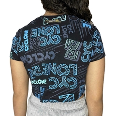 Cropped Cyclone Preto e Azul ORIGINAL 100603960 - comprar online