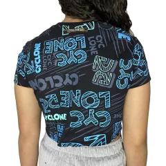 Cropped Cyclone Preto e Azul ORIGINAL 100603960 - comprar online