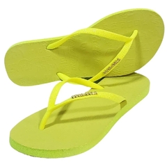 Chinelo Fem Coca Cola Glitter Amarelo Neon CC3445