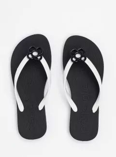 Chinelo Petite Jolie Branco e Preto PJ6979 na internet