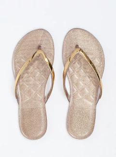 Chinelo Petite Express II Jolie Glitter Ouro PJ6544