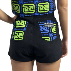 Short Cyclone Veludo Verde/Azul ORIGINAL 110502420 na internet