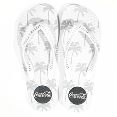 Chinelo Coca Cola Masculino Branco/Branco CC4065