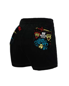 Short Cyclone Veludo Preto e Azul ORIGINAL 110502880 - Experimente modas Uot | Maresia | Kenner