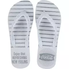Chinelo Coca Cola Masculino Branco/Branco CC4181