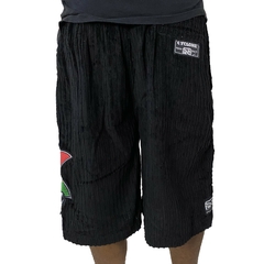 Bermuda Cyclone Veludo Preta Original 020515180 - Experimente modas Uot | Maresia | Kenner