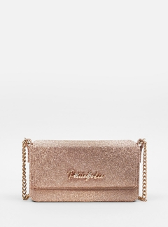 Bolsa Petite Jolie Slim Glitter Ouro PJ11082