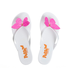 Chinelo Infantill Petite Jolie Lucky Branco PJ6903IN