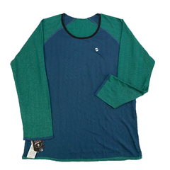 Camiseta UOT Manga Longa Verde Dupla Face MCL-0049 - loja online
