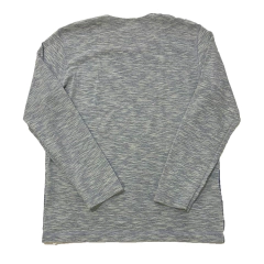 Camiseta UOT Manga Longa Azul Dupla Face MCL-0065 na internet