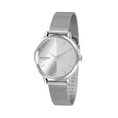 Kit Relógio Mondaine Prateado + Broche 32117L0MVNE2 - comprar online