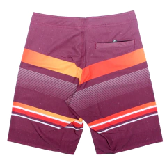 Bermuda Maresia Chicletinho Listrada Bordô 10422762 - comprar online