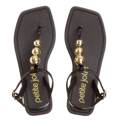 Sandália Petite Jolie Scarlett Preta PJ6429 na internet