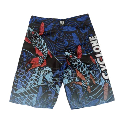Bermuda Cyclone Tactel Preto e Azul 020121470 - comprar online