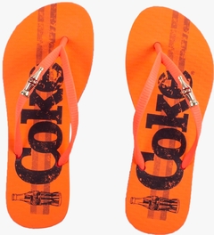 Chinelo Coca Cola Feminino Laranja/Laranja Neon CC3316