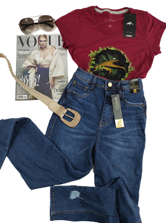 T-Shirt Maresia Feminina Bordô 13317328