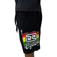 Bermuda Cyclone Veludo Preta Original 020515180 - comprar online