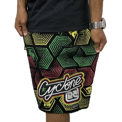 Bermuda Cyclone Veludo Preta Original 020514780
