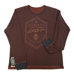 Camiseta UOT Manga Longa Laranja Dupla Face MCL-0045 - comprar online