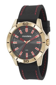 Relógio Mondaine Masculino Dourado e Preto 99375GPMVDI2
