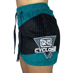 Saia Cyclone Veludo Preta/Verde ORIGINAL 130506261 - comprar online
