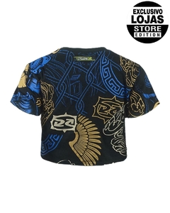 Cropped Cyclone Preto e Azul ORIGINAL 100603920 - comprar online