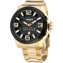 Relógio Seculus Masculino Dourado 44080GPSVHA2