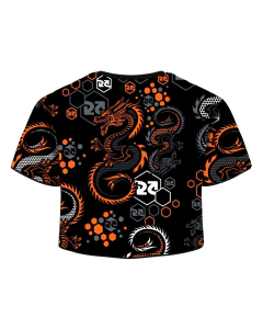 Cropped Cyclone Preto e Laranja ORIGINAL 100604440 - comprar online