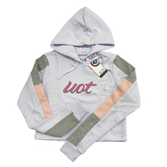 Moletom Feminino UOT Branco Original FJA-0129