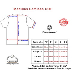Camiseta UOT Branca ORIGINAL MCM-4743 na internet