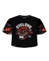 Cropped Cyclone Preto e Laranja ORIGINAL 100604440